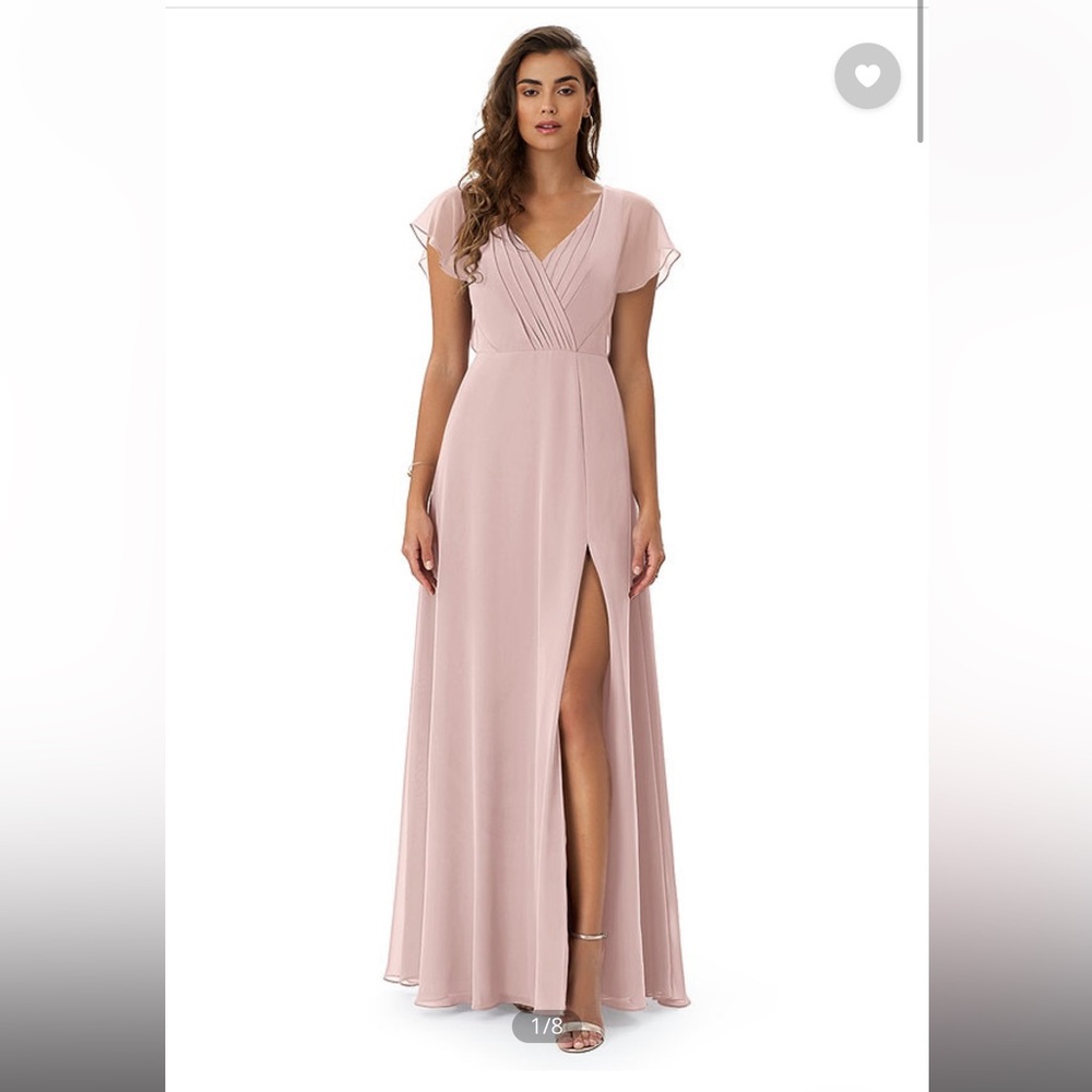 Azazie “Rylee” dress color dusty rose size 8 never worn.